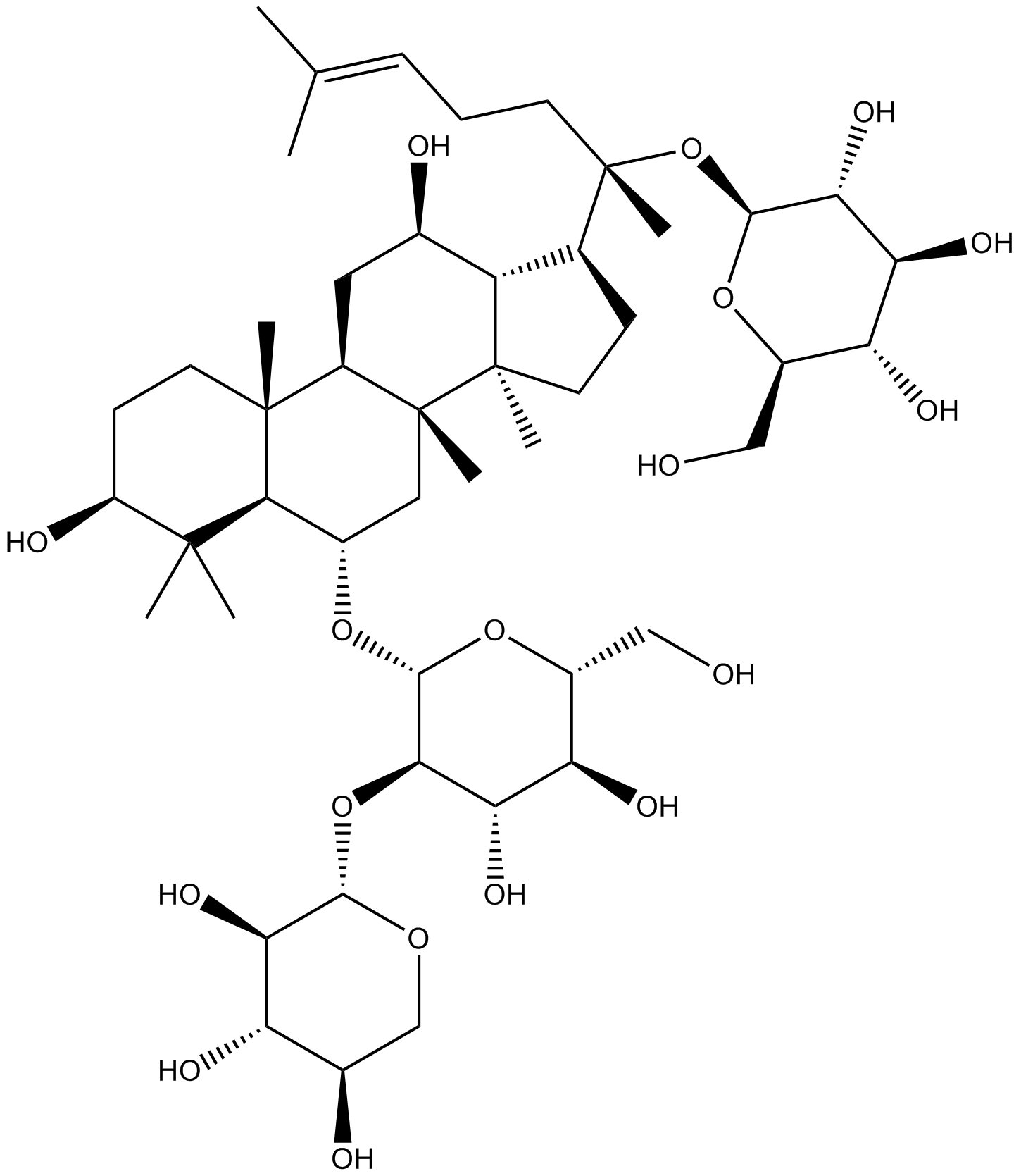 Notoginsenoside R1  Chemical Structure