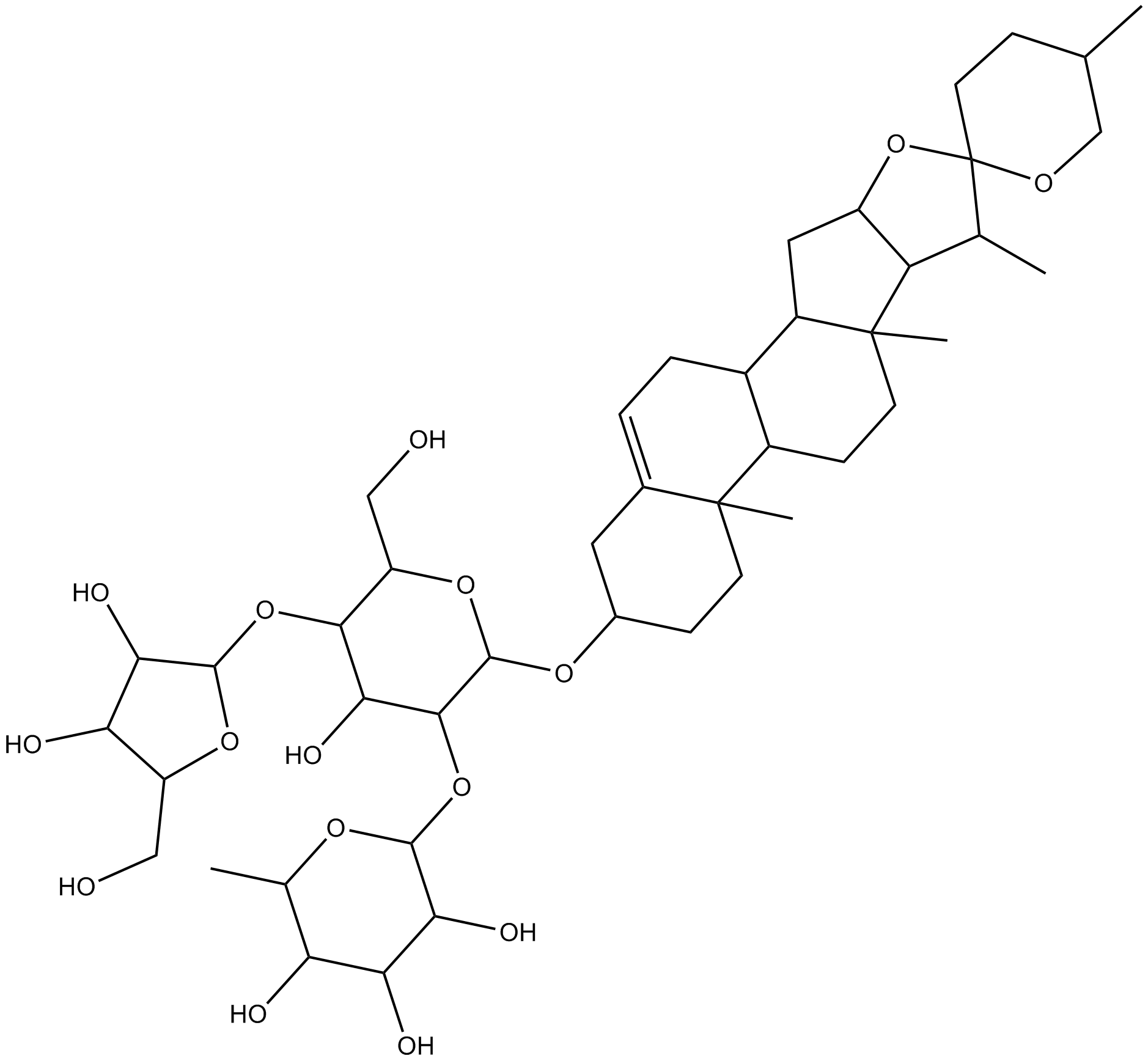 Polyphyllin A  Chemical Structure