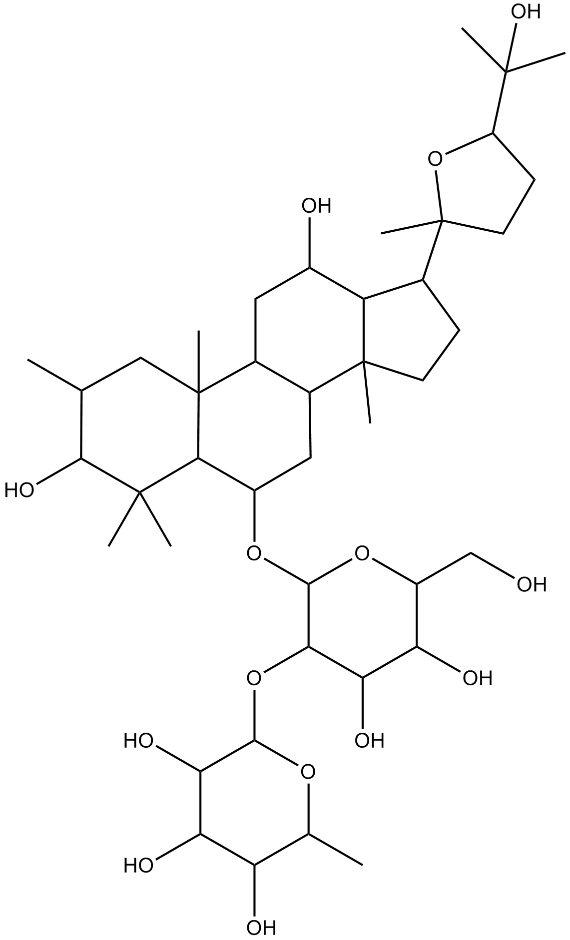 Pseudoginsenoside- F11 Chemische Struktur