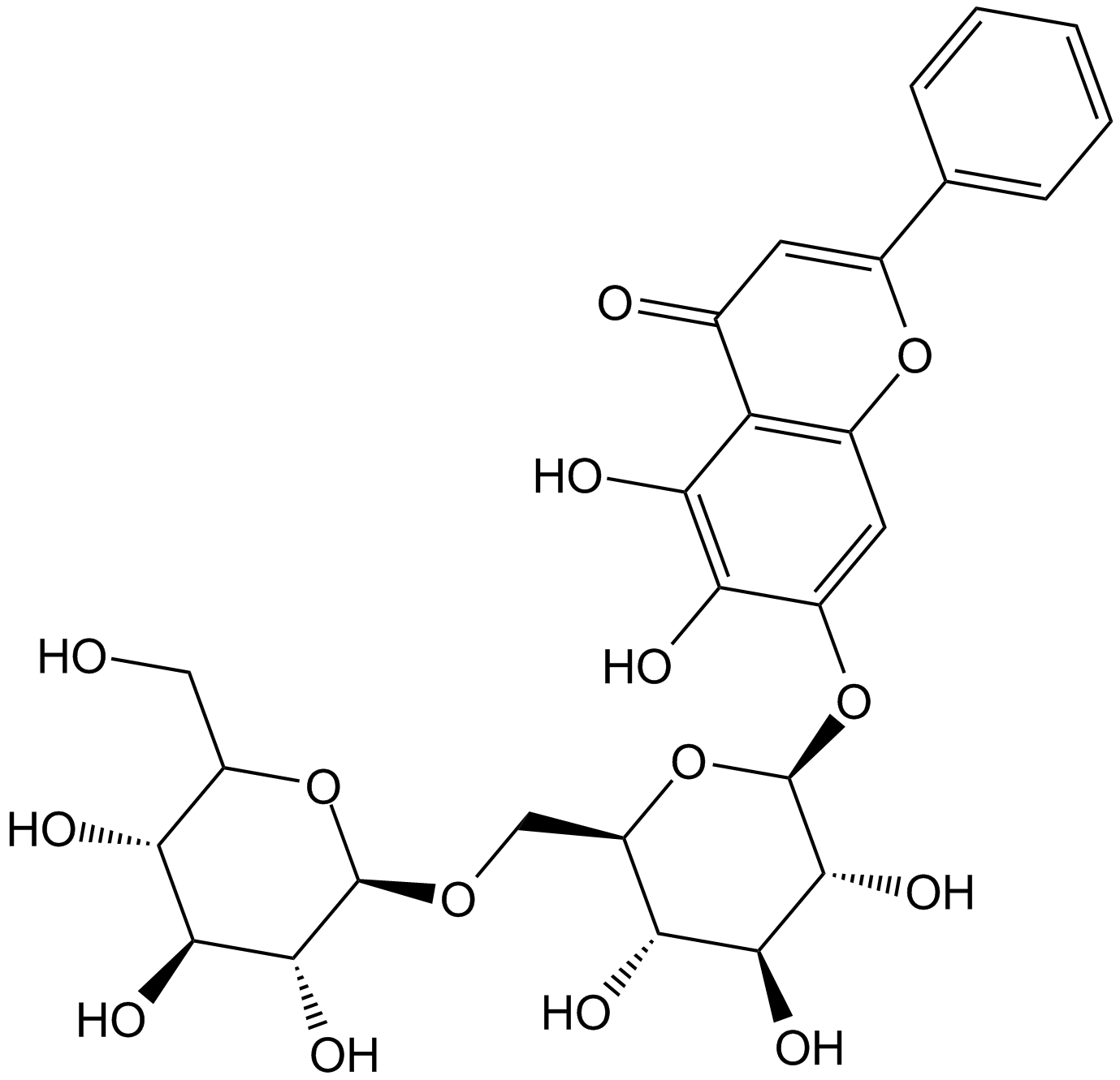 Oroxin B Chemical Structure