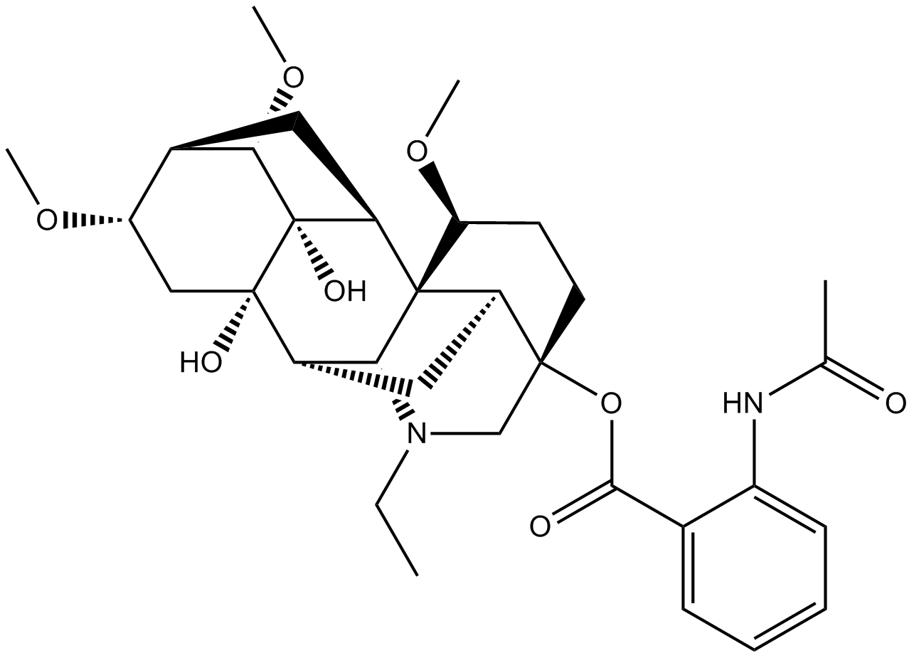 Lannaconitine  Chemical Structure