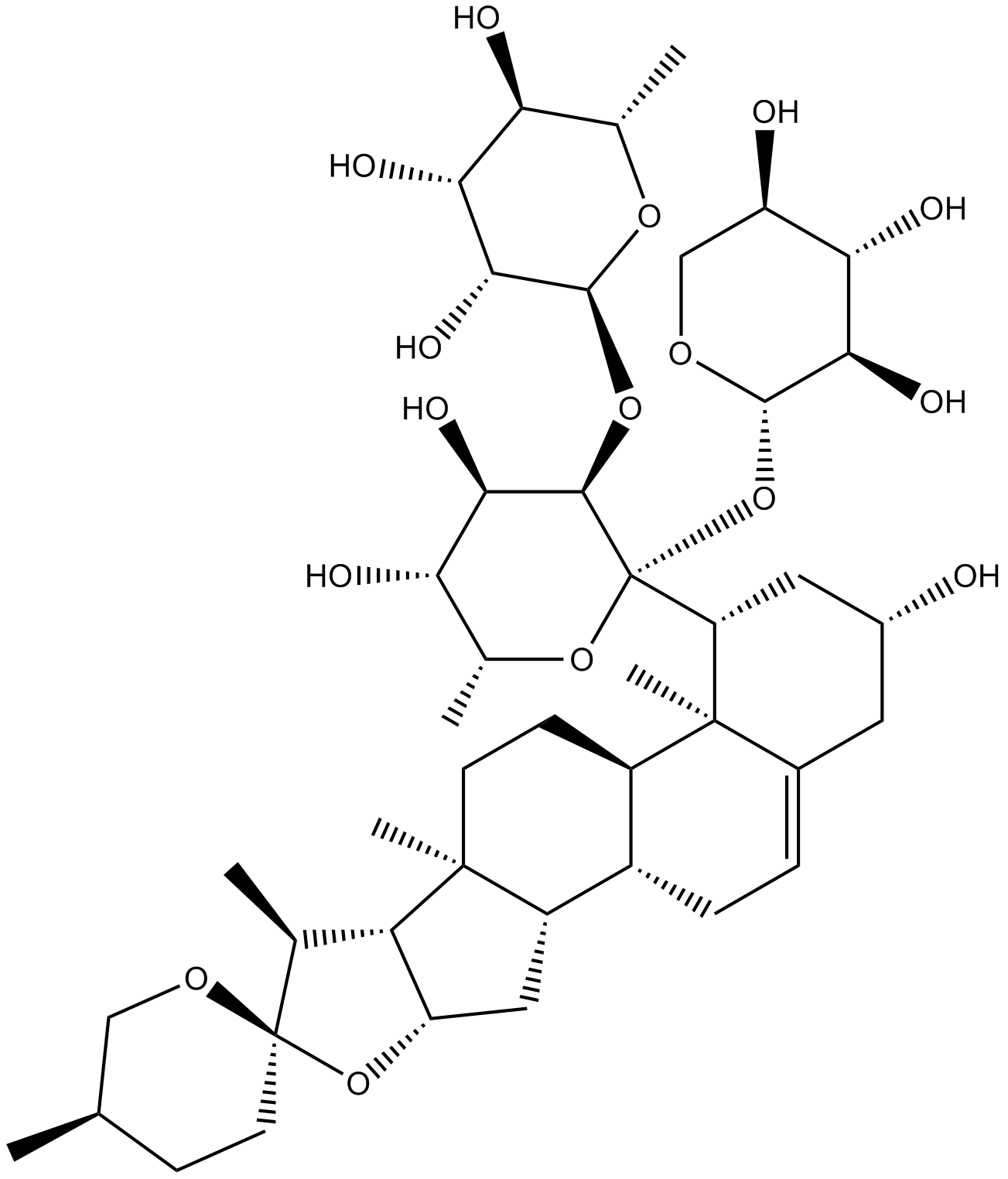 Ophiopogonin D Chemische Struktur
