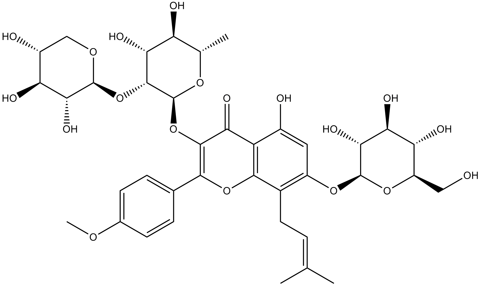 Epimedin B  Chemical Structure