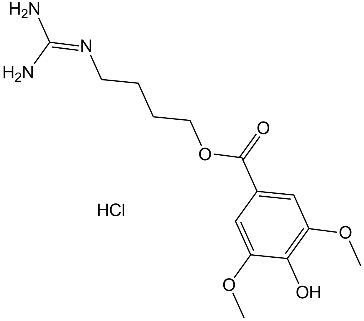 Leonurine hydrochloride  Chemical Structure
