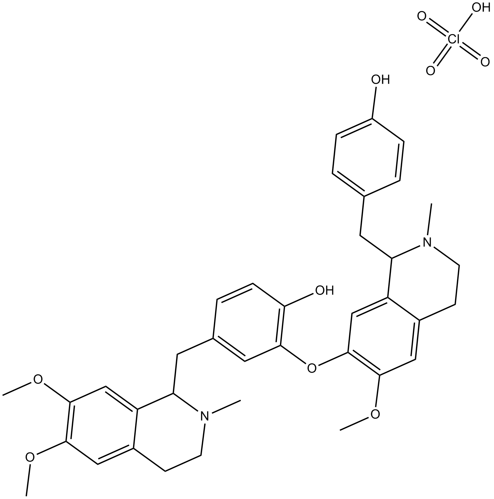 Liensinine Perchlorate  Chemical Structure