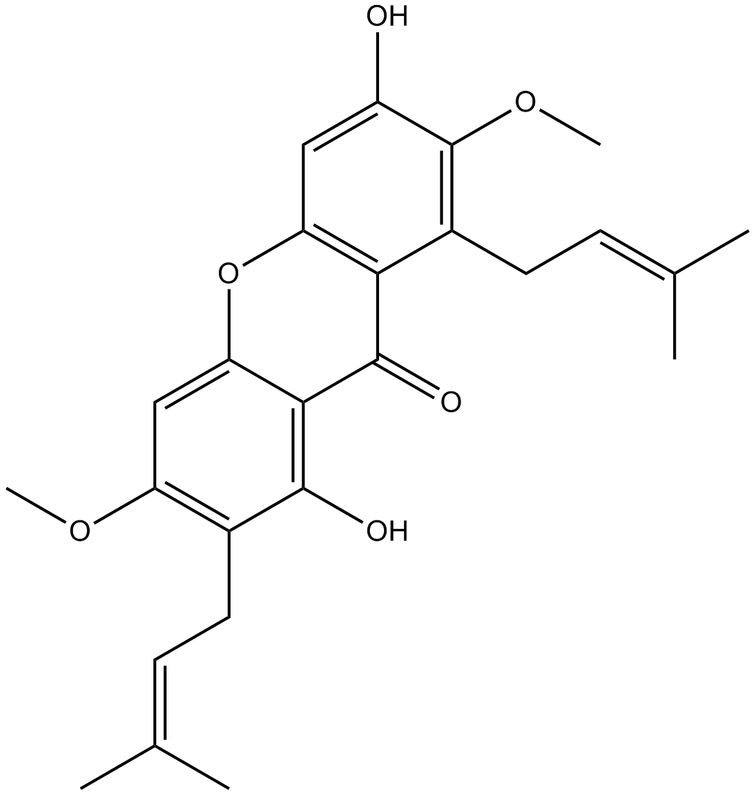 Beta-mangostin  Chemical Structure