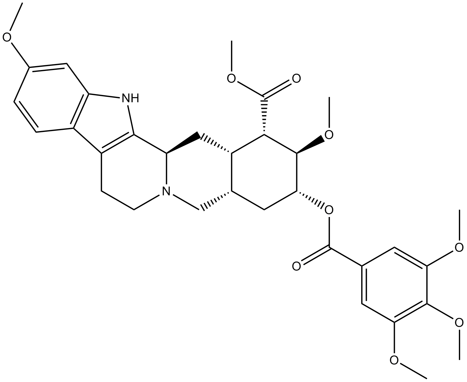 Reserpine  Chemical Structure