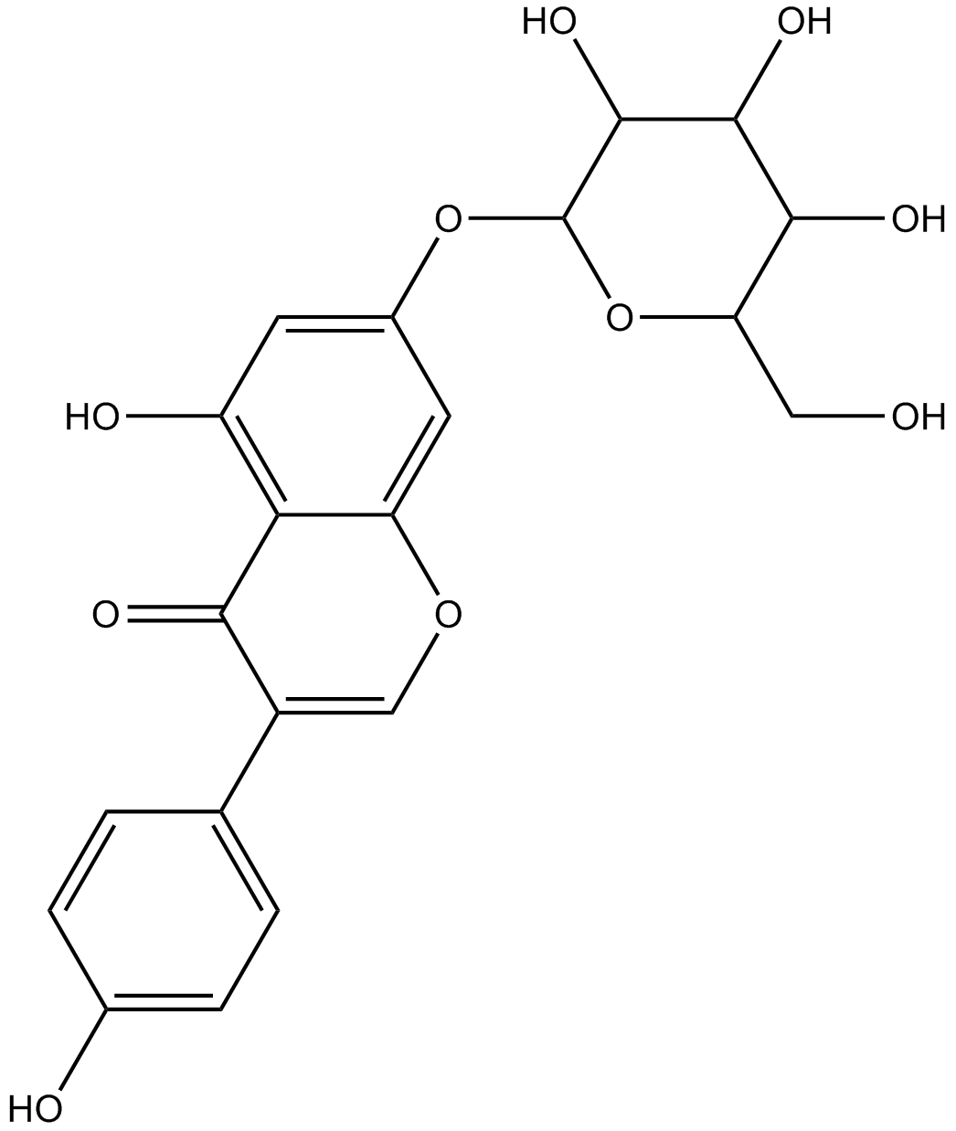Genistin  Chemical Structure
