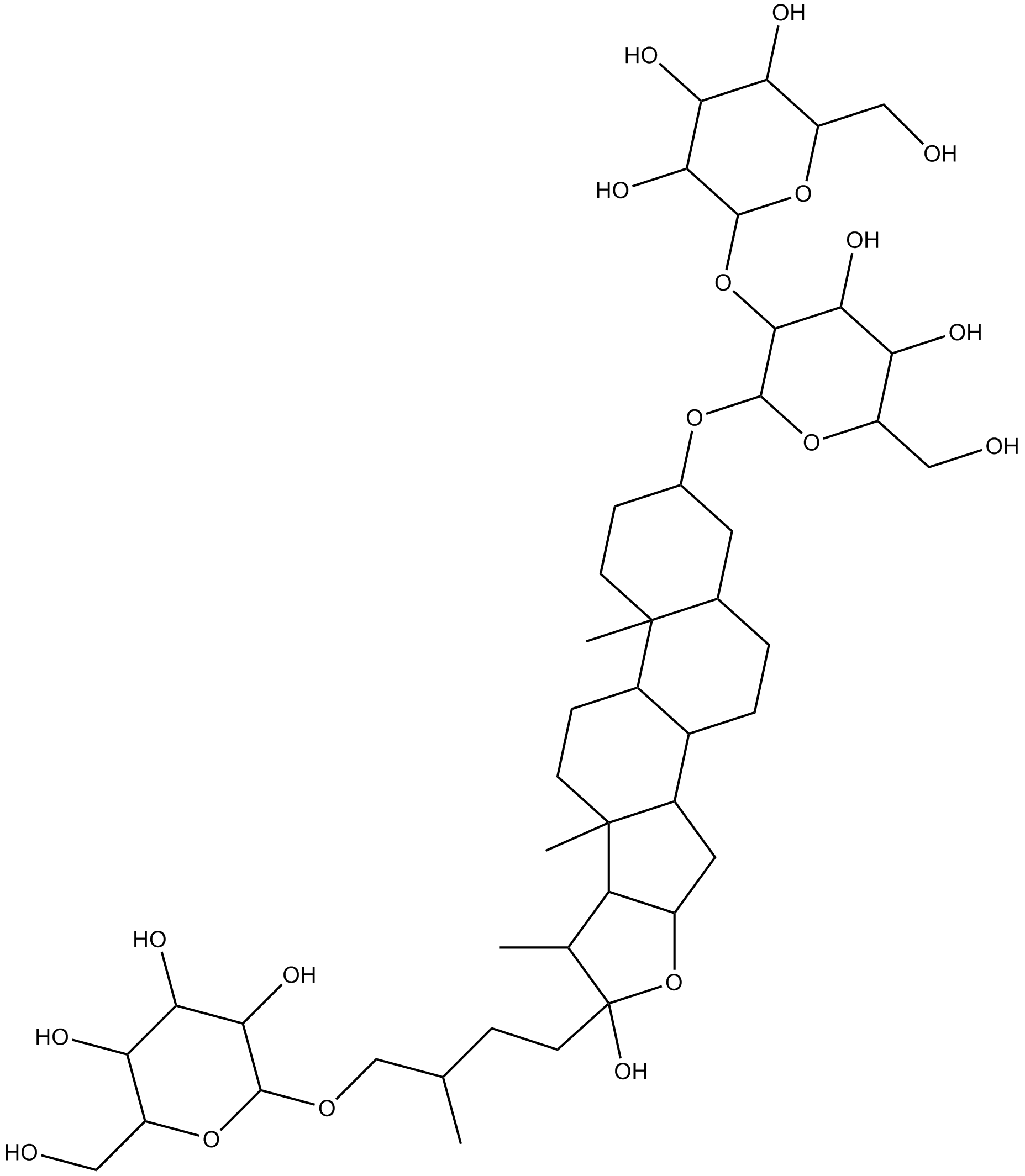 Timosaponin b- II  Chemical Structure