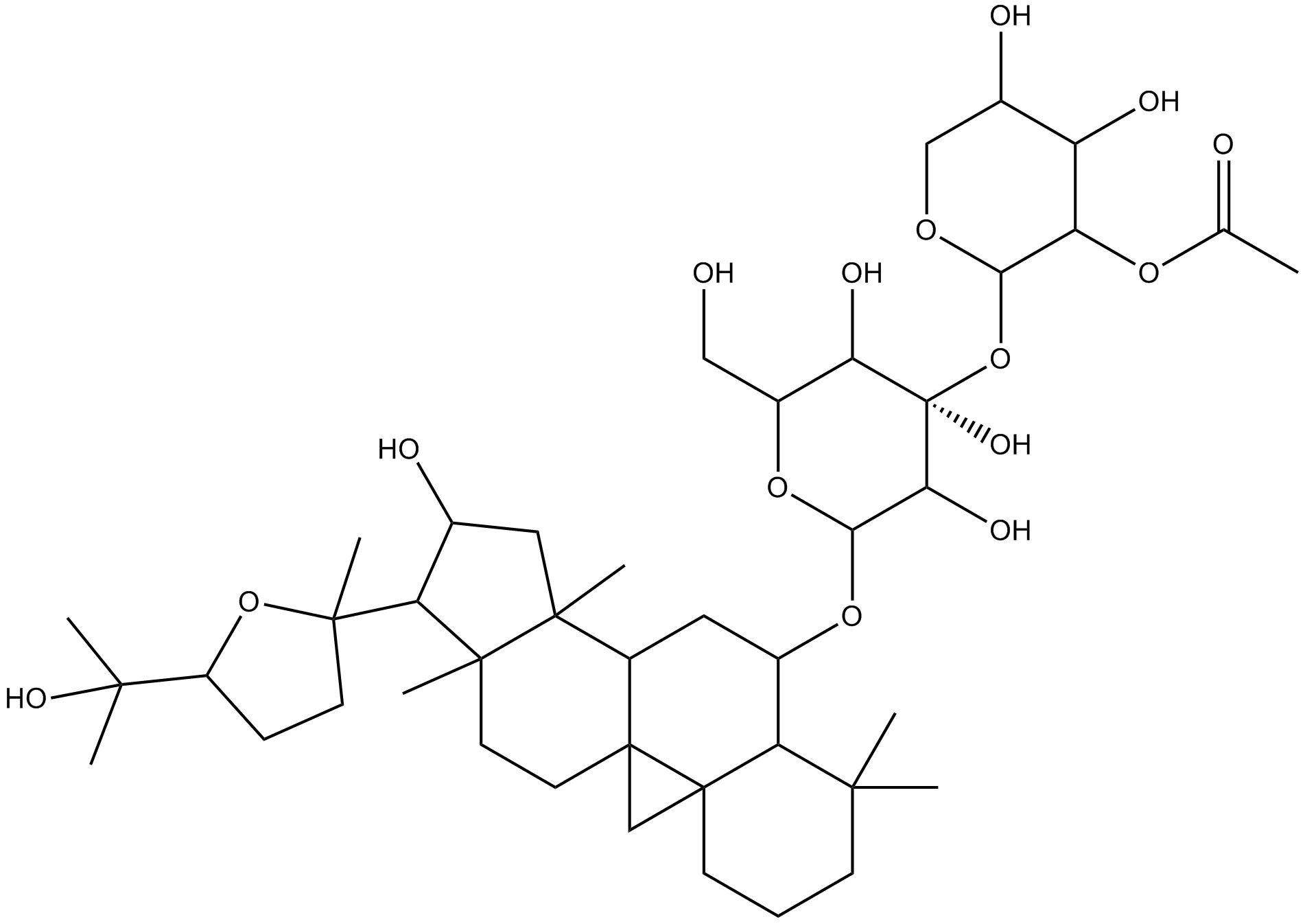 Astragaloside II  Chemical Structure