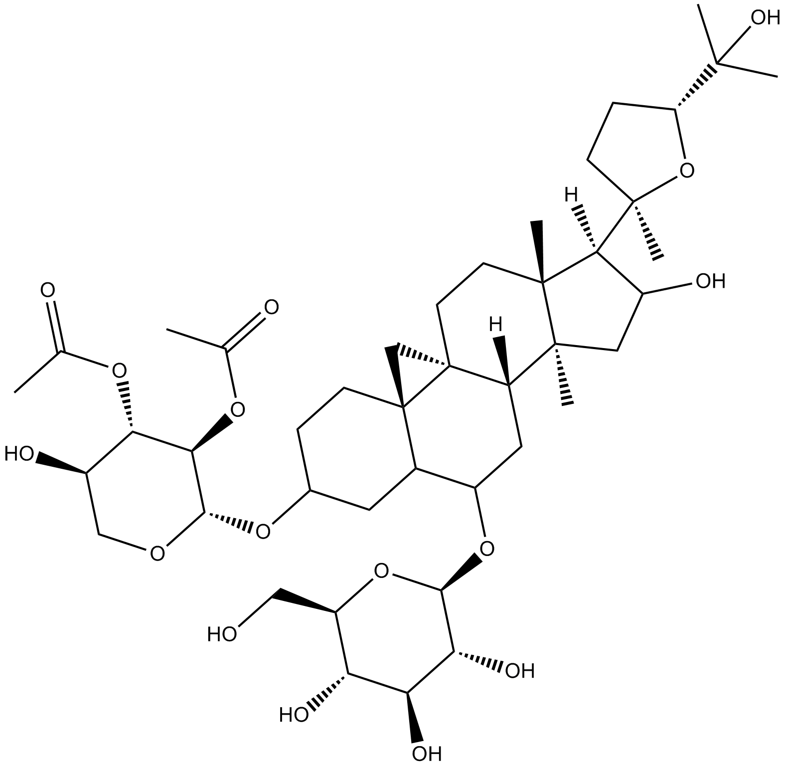 Astragaloside I  Chemical Structure