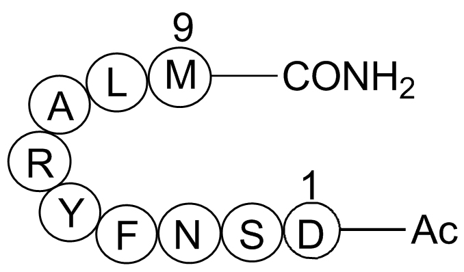 Epidermal growth factor receptor (994-1002) acetyl/amide 化学構造